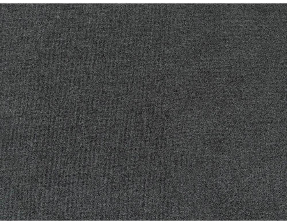 Divano letto angolare in velluto grigio scuro (angolo sinistro) Sweet Harmony - Miuform
