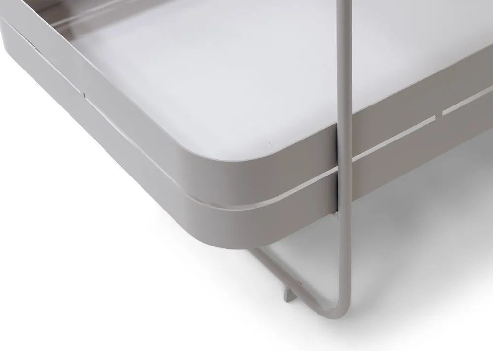 Tavolino da servizio in metallo su ruote 74x42 cm Gin &amp; Trolley – Spinder Design