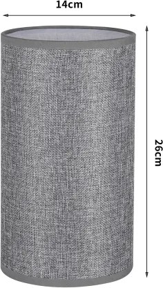 Brilagi - Paralume per lampada da tavolo TABLON E27 Ø 14 cm grigio