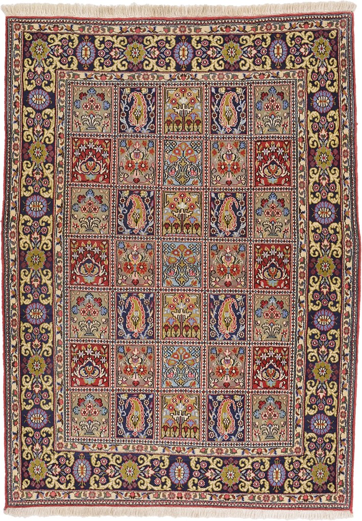 Ghom Tappeto 150x110 (Iran) Annodato A Mano