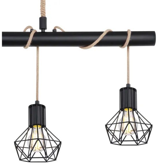 Globo 54017-4H - Lampadario a sospensione con filo PRISKA 4xE27/60W/230V