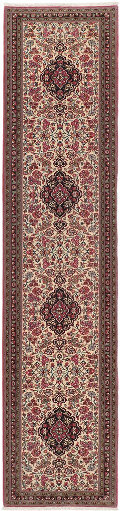 Ghom Tappeto 90x410 (Iran) Annodato A Mano