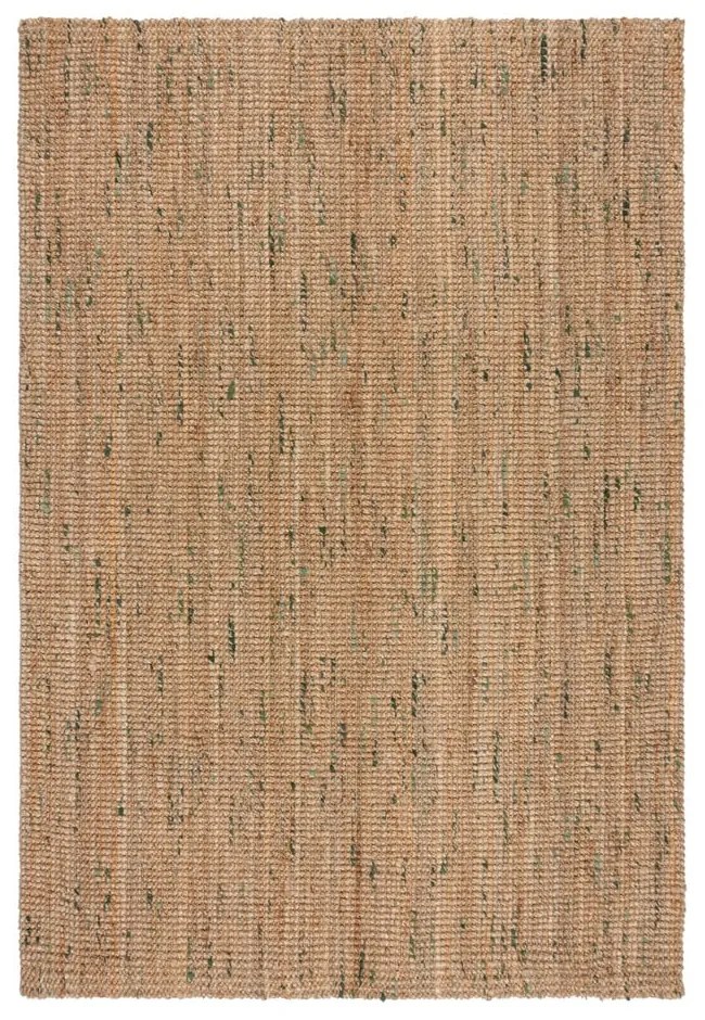 Tappeto verde/di colore naturale in iuta reversibile/tessuto a mano 160x230 cm Jute Boucle Green – Flair Rugs
