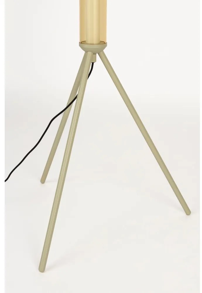 Lampada da terra LED beige con paralume in vetro con intensità regolabile (altezza totale 156 cm) Scotty – Zuiver