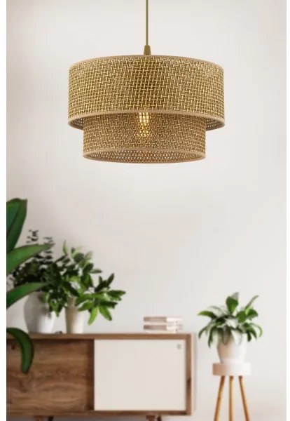 Lampadario a cavo ECHO 1xE27/60W/230V marrone