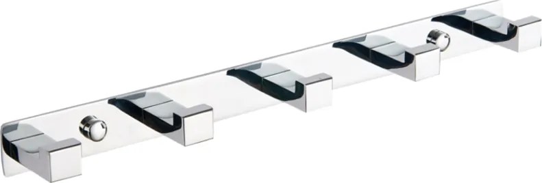 Mexen gancio per asciugamani con cinque supporti, cromo - 709265-00