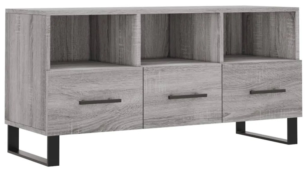 Mobile tv grigio sonoma 102x36x50 cm in legno multistrato