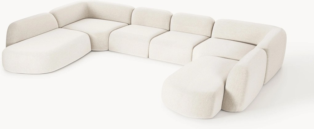 Divano componibile XL in bouclé Wolke