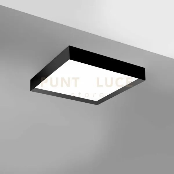 Aoi p/m - plafoniera alluminio nero a led 3000-4000k 4100-4200lm 60...