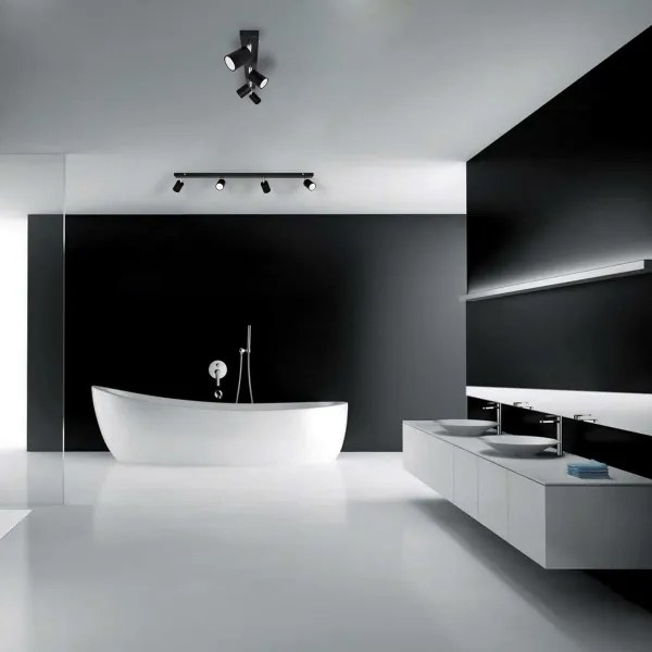 LED Luce Spot a LED TUNE 4xGU10/4,8W/230V nero