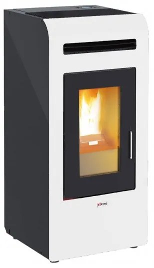 Stufa a pellet ad aria 16 kW con ventilazione frontale King 16