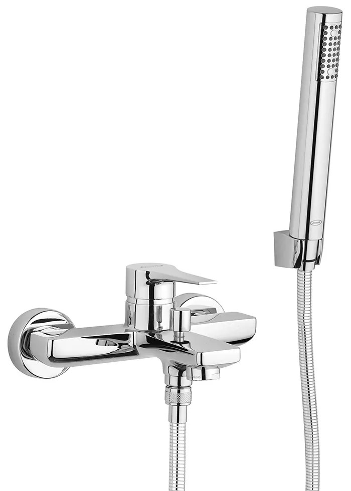 Gruppo vasca con doccia Jacuzzi rubinetteria Moonlight ottone cromato 0MG00002JA02