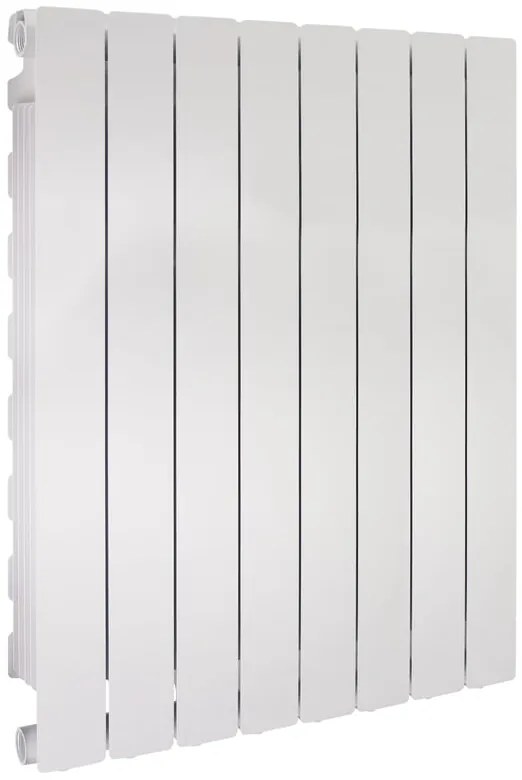 Radiatore acqua calda PRODIGE MODERN in alluminio, 8 elementi, interasse 800 mm, neutral white