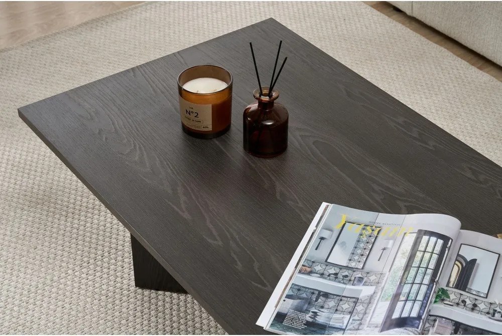 Tavolino da salotto nero opaco 60x119 cm Sabin – Kalune Design