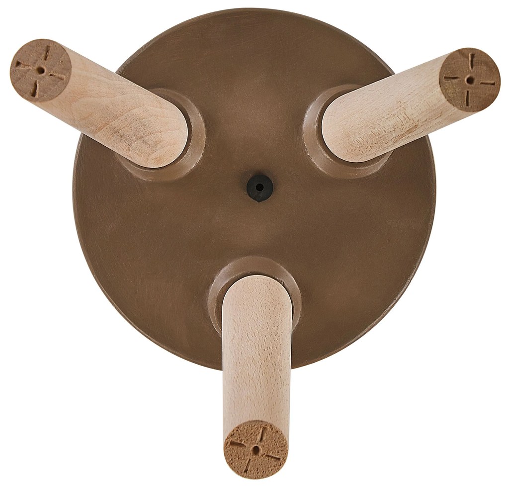 Fioriera 30 x 55 cm beige e marrone ACHILIO Beliani
