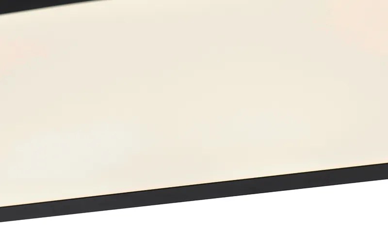 Plafoniera moderna nera 120 cm incl LED dimmerabile da caldo a freddo - Liv