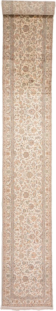 Cashmere Silk Tappeto orientale 70x440 (Indian) Annodato A Mano