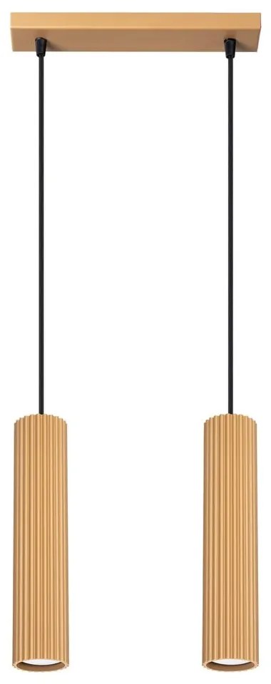 Lampadario dorato Gleam – Sollux