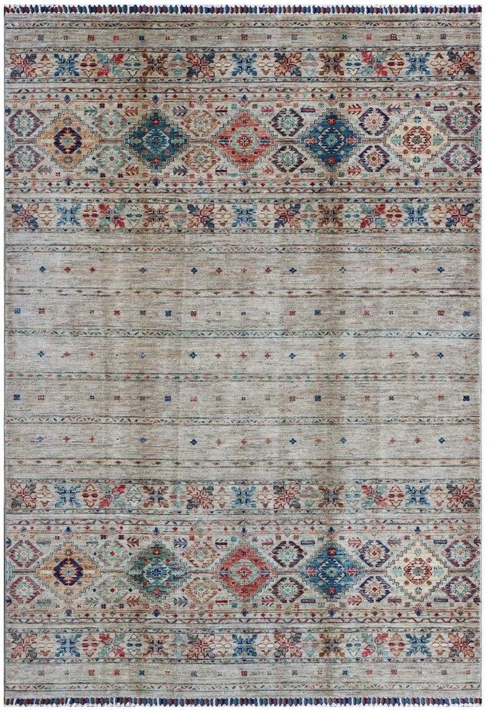 Samarkand Tappeto orientale 170x240 Nero (Pakistan) Annodato A Mano