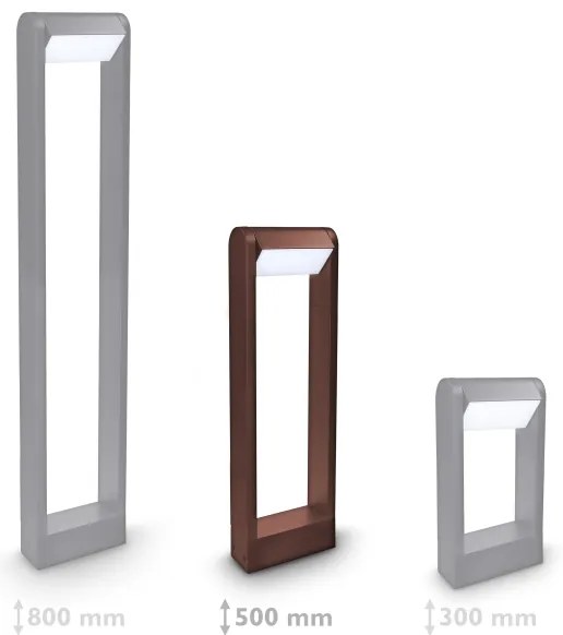 Brilagi - Lampada LED da esterno CROTONE LED/7W/230V marrone IP54 50 cm