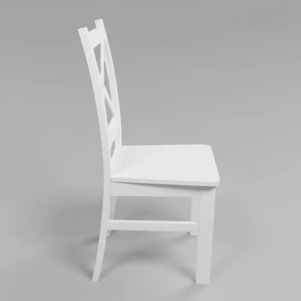 Sedia da pranzo NATE bianca