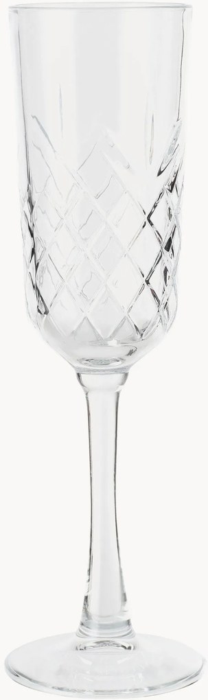 Set di 4 flute da champagne Line