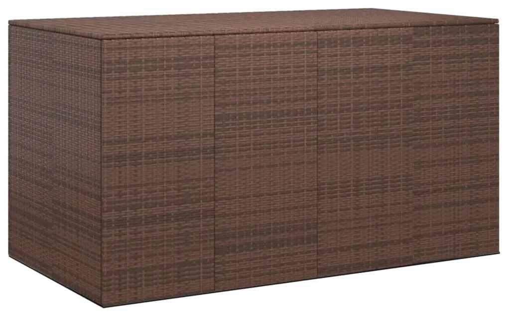 Contenitore Da Giardino İn Rattan Pe 194x100x103 Cm Marrone /
