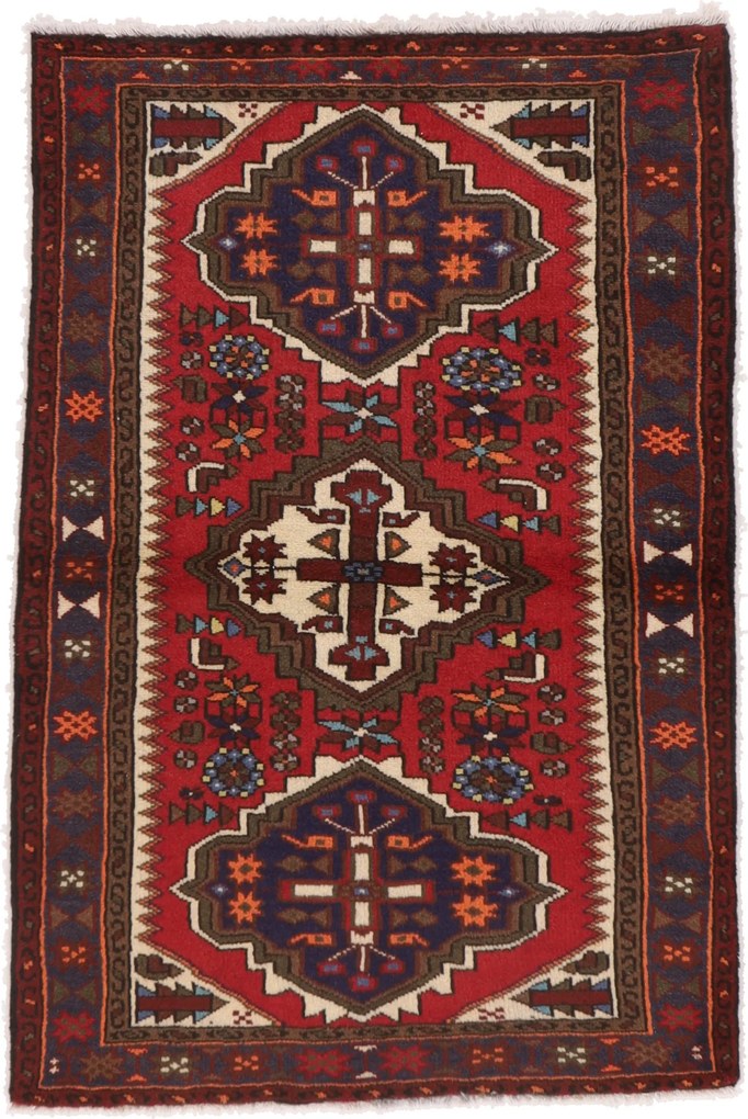 Hamedan Tappeto 100 x 150 (Iran) Annodato A Mano