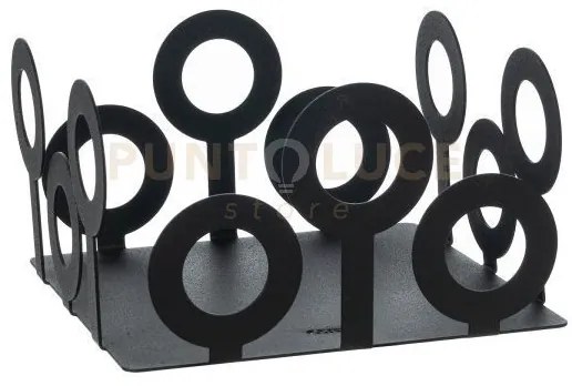 Portatovaglioli bollicine nero