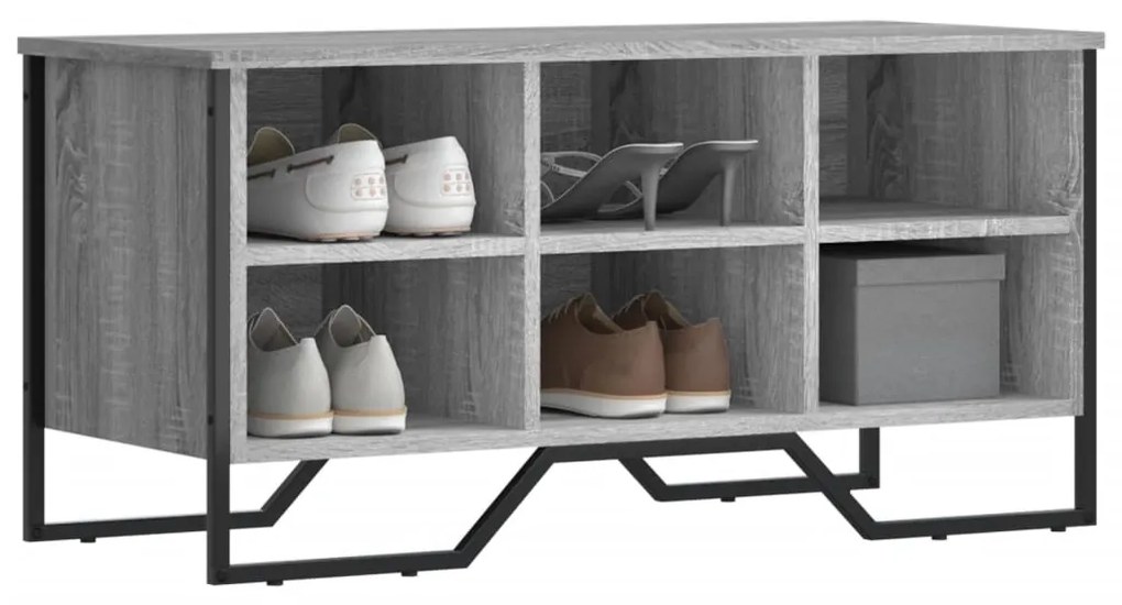 Scarpiera Grigio Sonoma 90x38x45,5 Cm İn Truciolato /