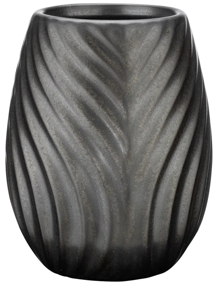 Set di accessori da bagno in ceramica antracite Idro - Wenko