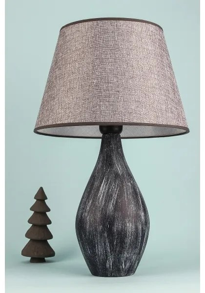 Lampada da tavolo RAMZES 1xE27/40W/230V grigia