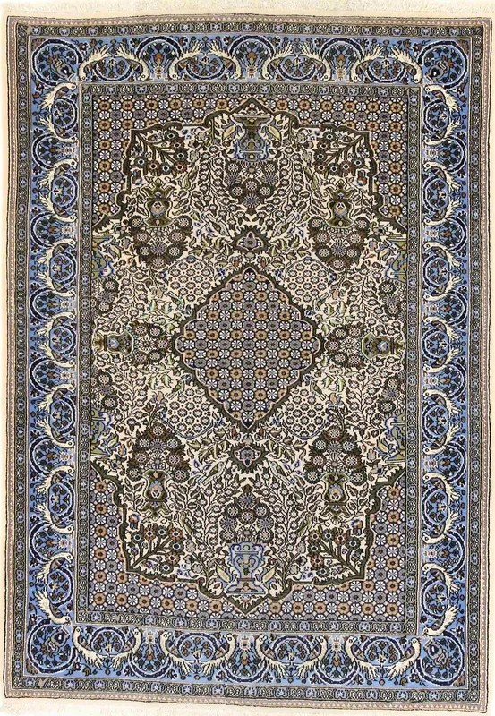Ghom Tappeto persiano 160x110 Beige (Iran) Annodato A Mano