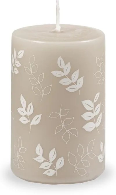 Candela grigia e beige, durata di combustione 18 h Pure Beauty - Unipar
