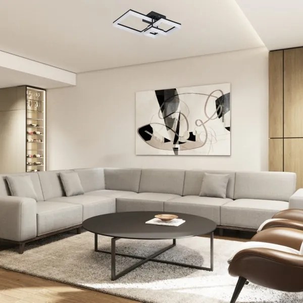 Rabalux 71386 - Plafoniera LED AMILIA LED/22W/230V 3000/4000/6500K nero