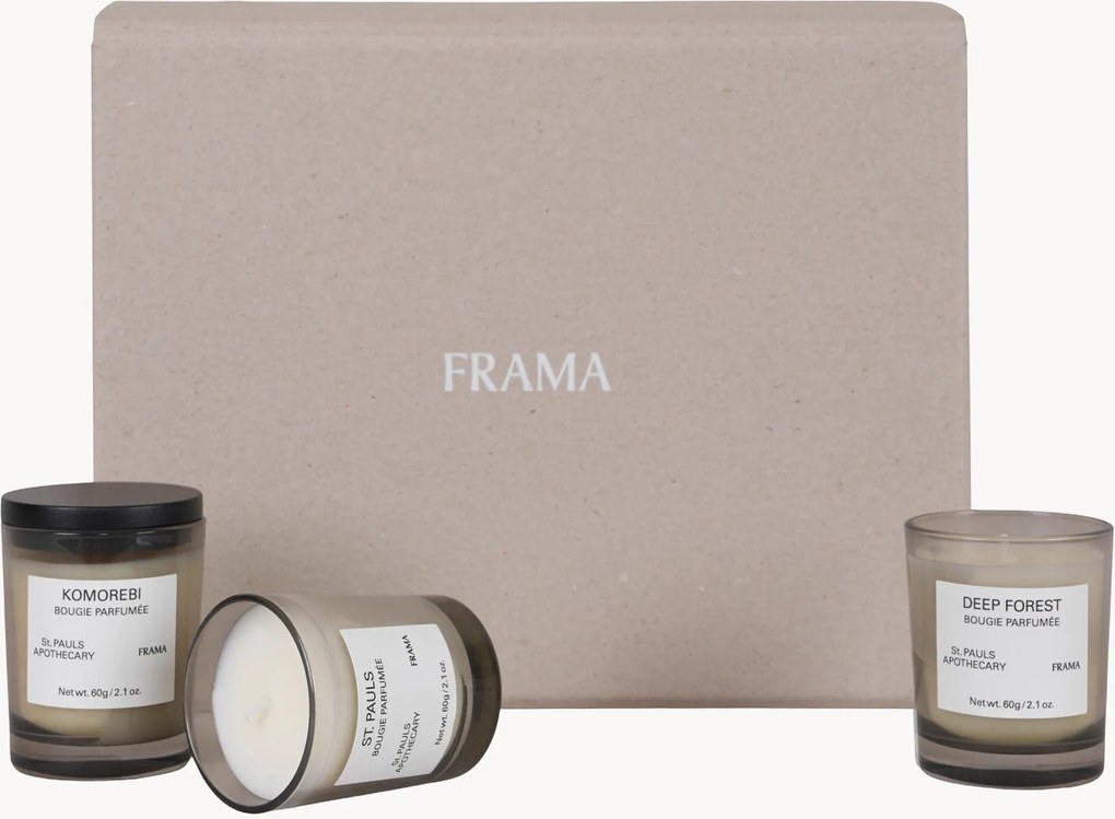 Set di 3 candele profumate Gift Box