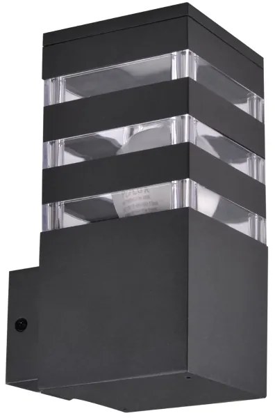 Lampada da parete esterna TEKSAS 1xE27/12W/230V IP44 antracite