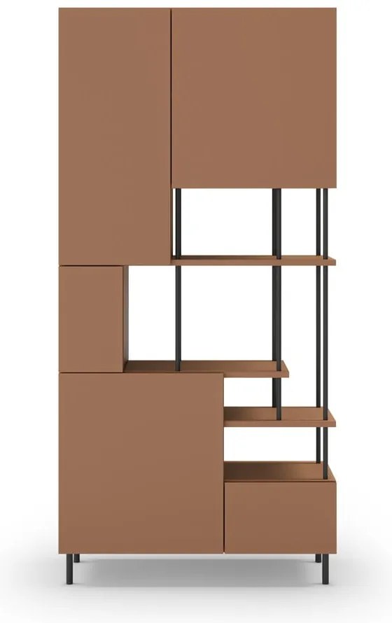 Libreria color mattone 84x175 cm Perla - Marckeric