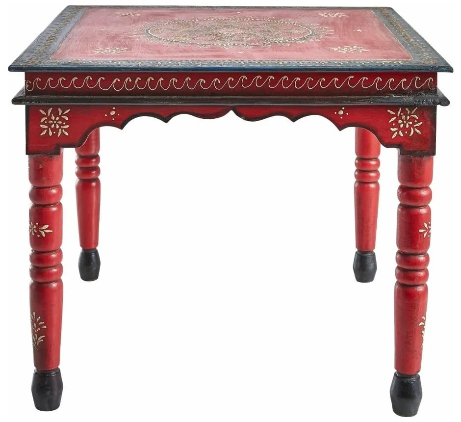 Tavolino in legno di mango rosso Vito - Støraa