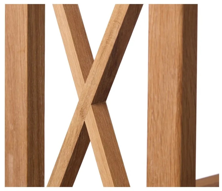 Scaffale effetto rovere colore naturale 70x124 cm X-Shelf - Unique Furniture