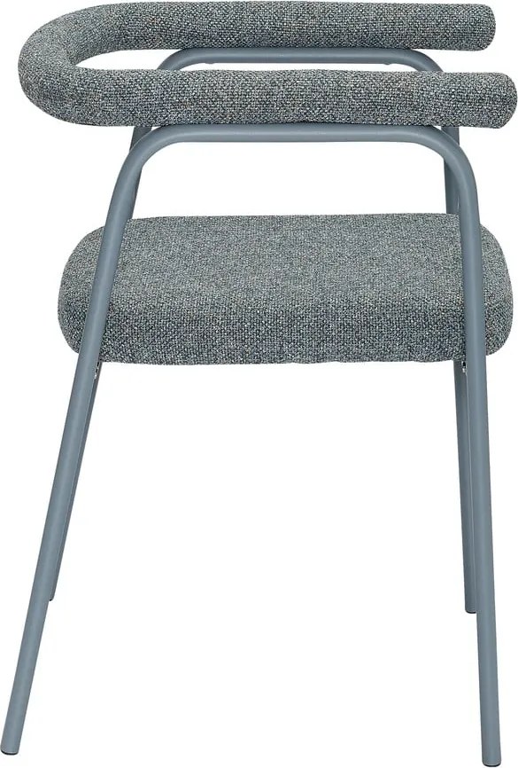 Set di sedie da pranzo grigia in imbottito con braccioli 2 pz Ecto – Hübsch