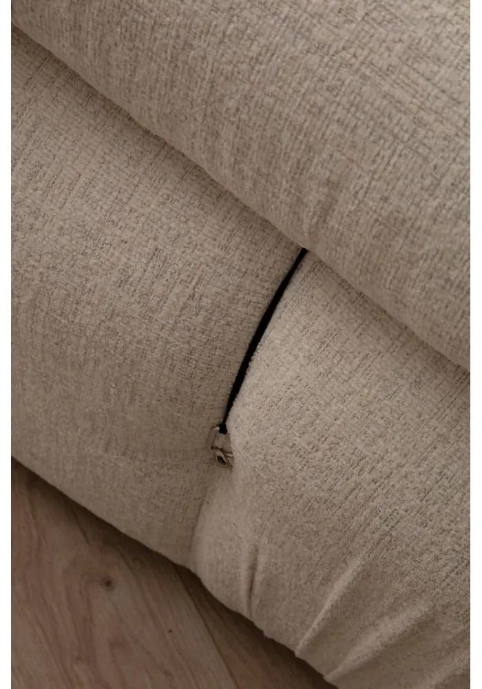 Modulo divano crema in tessuto bouclé (angolo sinistro) Bubble - Artie