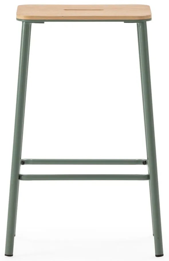 Set di sedie da bar verde 2 pz (altezza della seduta 65 cm) Abba – Marckeric