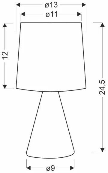 Lampada da tavolo SATTI 1xE14/40W/230V verde