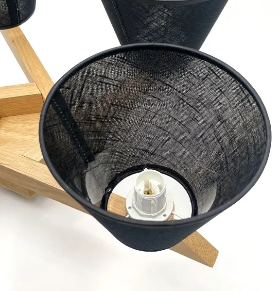 Brilagi - LED  Lampadario a plafone ANTHONY 5xE14/40W/230V quercia/nero