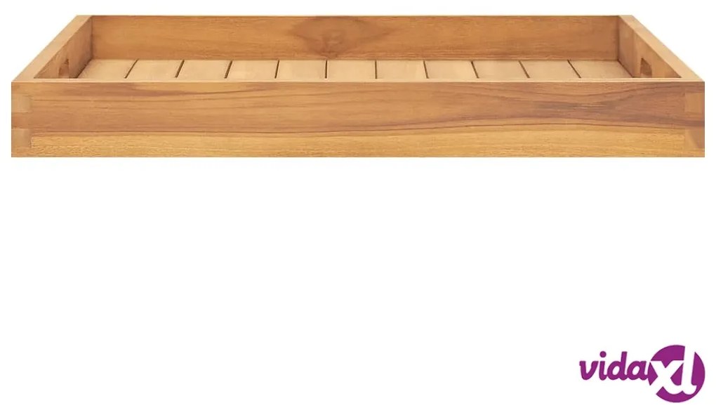 vidaXL Vassoio da Portata 60x60 cm in Legno Massello di Teak