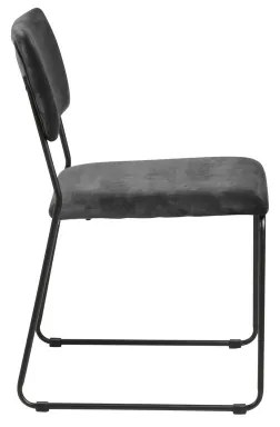 Sedia da pranzo COLE 1 pz grigio scuro