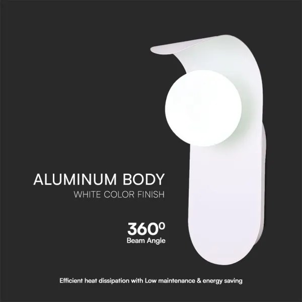 Applique 1xG9/5W/230V bianco