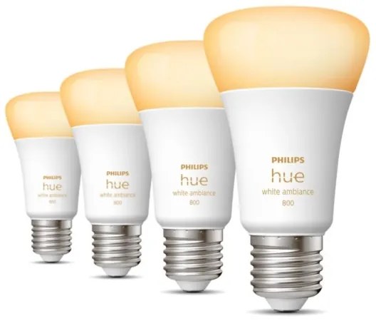 SET 4xLED Lampadina Dimmerabile Philips Hue WHITE AMBIANCE E27/6W/230V 2200-6500K