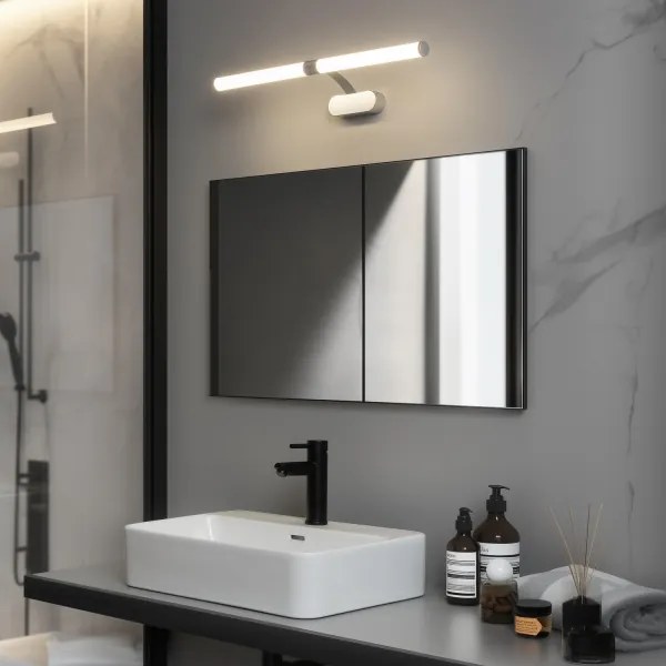 Brilagi - Lampada LED per specchio da bagno TUBEO LED/8W/230V 60 cm IP44 argento